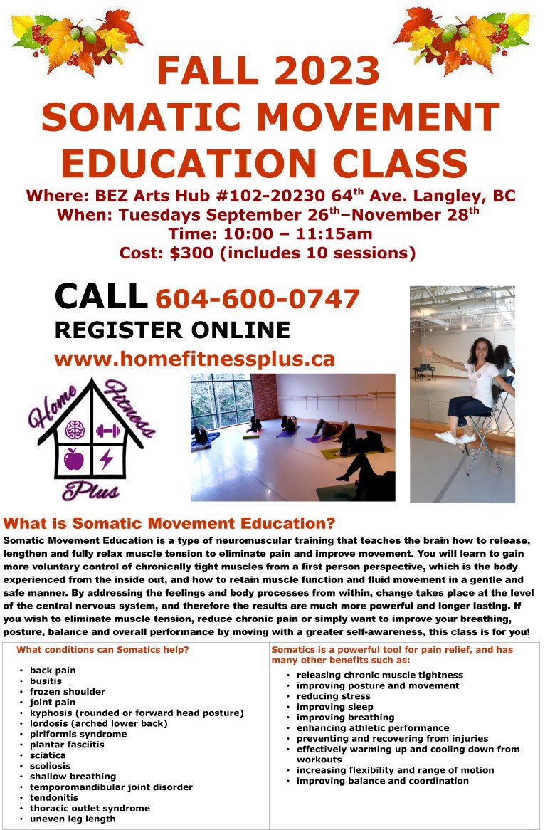 Kick off the Fall Season learning how to release, lengthen and relax tight muscles while cultivating a greater self-awareness that will begin to transform all areas of your life.  TRANSFORMATION begins with SELF-AWARENESS!!!  Woo hoo!!!💃🍂🍁