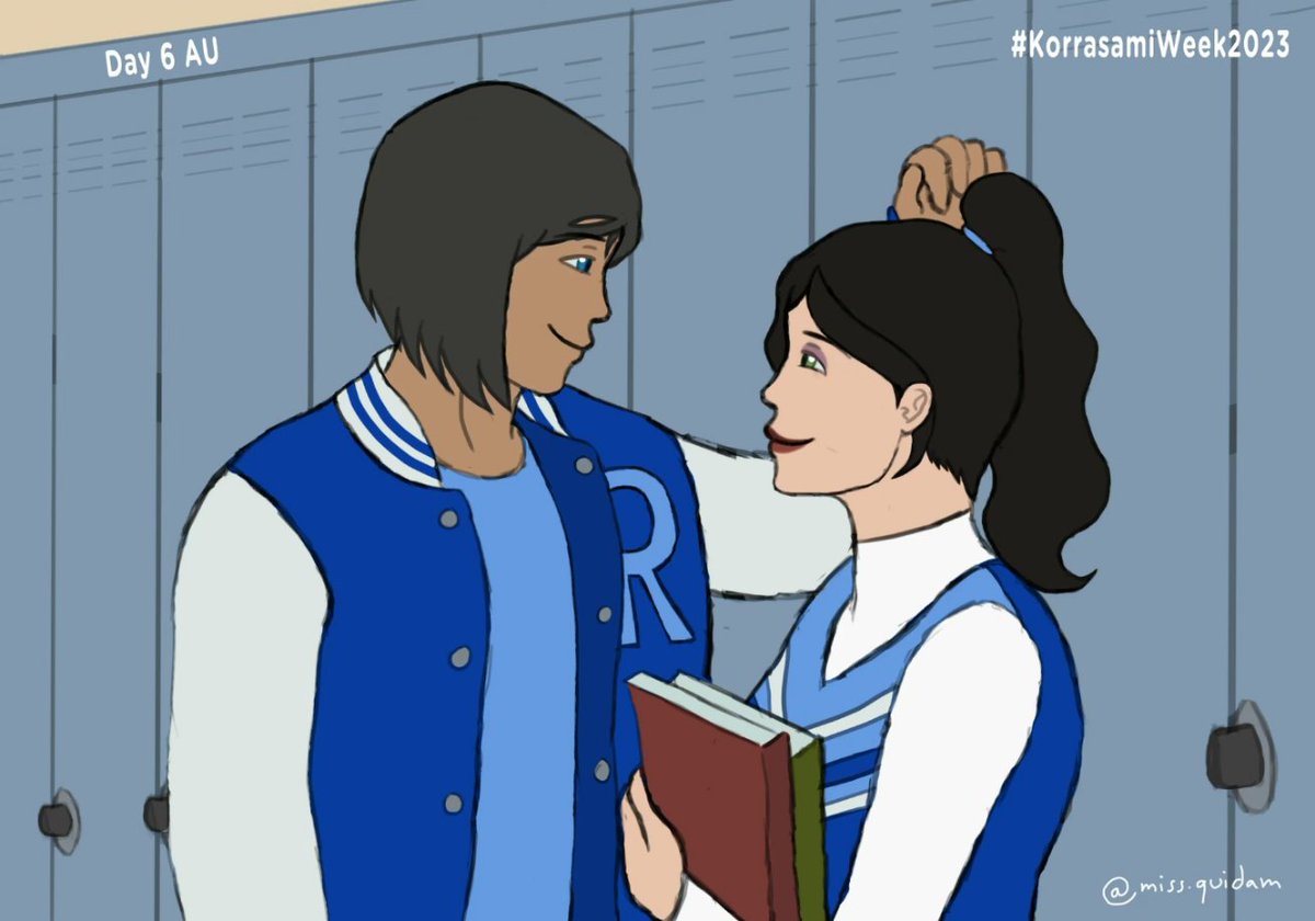 miss_quidam's tweet photo. Korrasami Week 2023
Day 6: AU 🏈💕
#korrasami #korrasamiweek #korrasamiweek2023 #thelegendofkorra #korrafanart #AsamiSato https://t.co/G3ttazPr7k