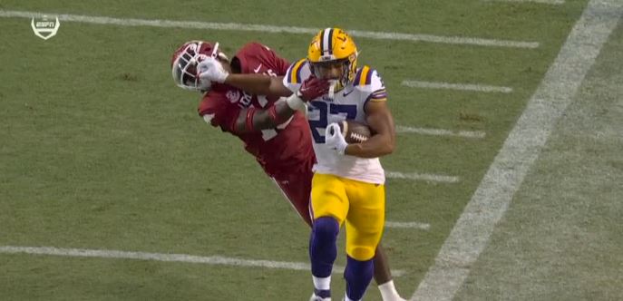 TVTylerCass's tweet photo. This was called as only a penalty on Arkansas https://t.co/hdE6tEScR8