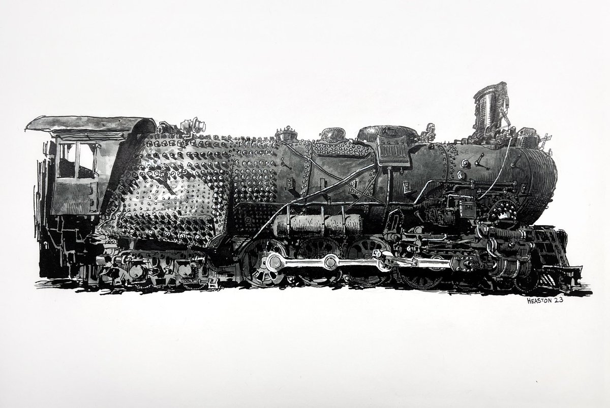 paulheaston's tweet photo. I never thought I’d be a “train artist” but I now understand how easy it is to fall down that rabbit hole https://t.co/fzZpDXs6Ph
