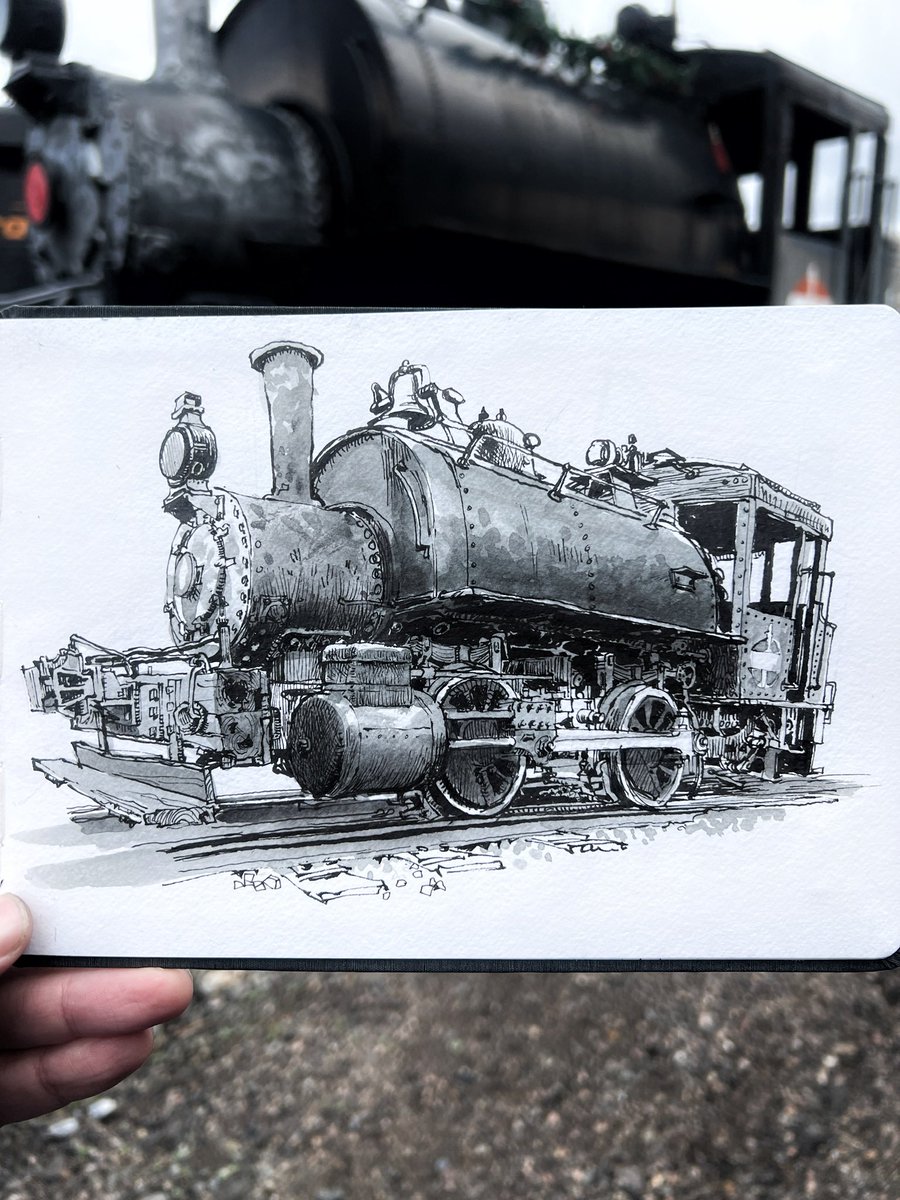 paulheaston's tweet photo. I never thought I’d be a “train artist” but I now understand how easy it is to fall down that rabbit hole https://t.co/fzZpDXs6Ph