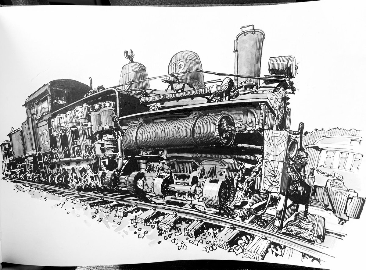 paulheaston's tweet photo. I never thought I’d be a “train artist” but I now understand how easy it is to fall down that rabbit hole https://t.co/fzZpDXs6Ph