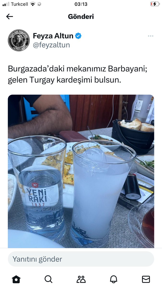 nahide5934's tweet photo. @feyzaltun Yaaa böyle. Rakı balık.  Mezesi olcan ayni.  FEYZA. ALTUN GİBİ.     MİKROFONA. KONUŞMA.  RAKI HİÇ.    FEYZA ABLAN GİBİ. 😏😏 https://t.co/KdB7AUlJKm