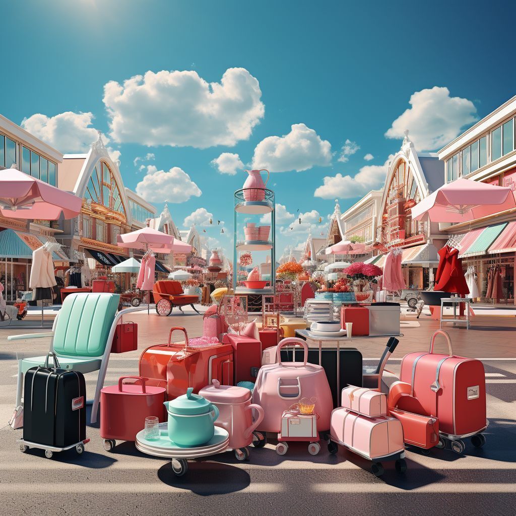 mjmasterpieces's tweet photo. 3) shopping dreamland with retail items like cloth shoes vacuum cleanner toaster tea pot in the set bright colour bright sky --s 250 #nft #AI #art #painting #nftartist #AIartgallery #DigitalArt #artwork #AIart #generativeart #GenerativeAI #artwork #artis… https://t.co/s39beqs89O https://t.co/vvTWLBCV7P