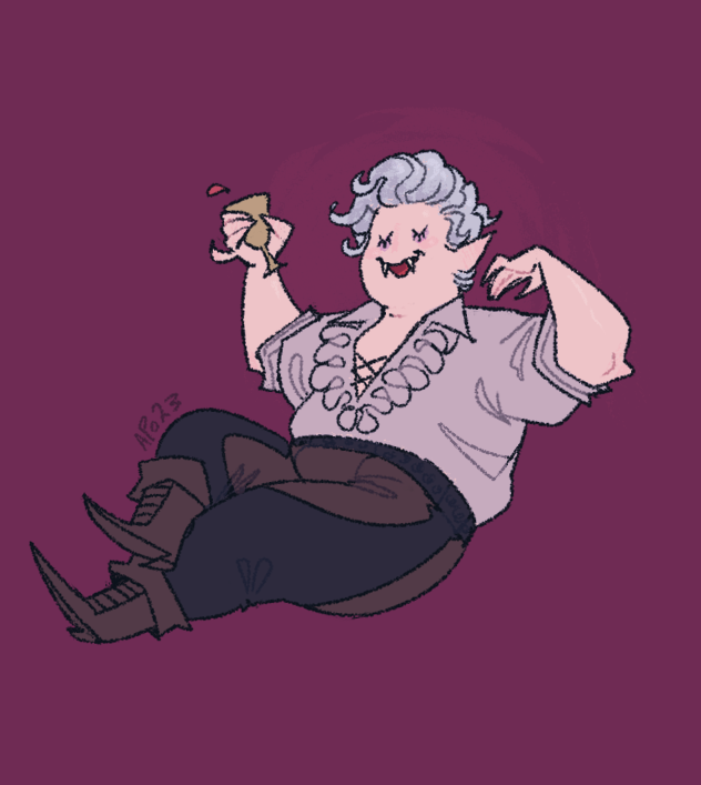 Apollyna's tweet image. 🦇🩸 i've been toiling in the guyliker mines recently and i think i struck gold the other day. bg3 astarion but fat, for your consideration: