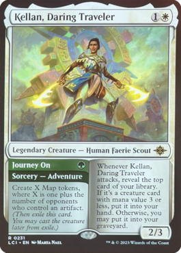 Kellan is in Ixalan, bringing Adventures. Our educated guess is that Map tokens sacrifice to Explore. More previews at mtgpreviews.com #MTGSLD