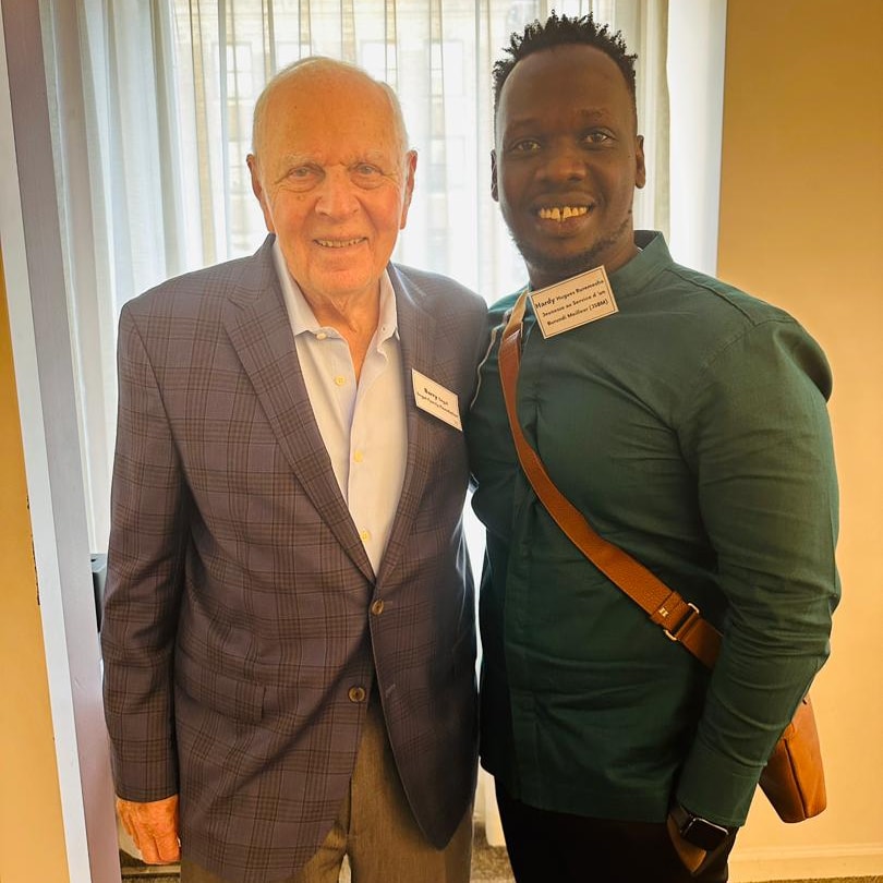🇧🇮x🇺🇸 || Yesterday in New York, <a href="/HardyRuremesha/">Hardy.H Ruremesha</a>, JSBM's founder &amp; ED met Barry Segal, the founder of <a href="/SegalFoundation/">Segal Family Foundation</a> during the breakfast with Visionaries, a moment of networking and building connections between potential donors and African Visionary Fellowship members.