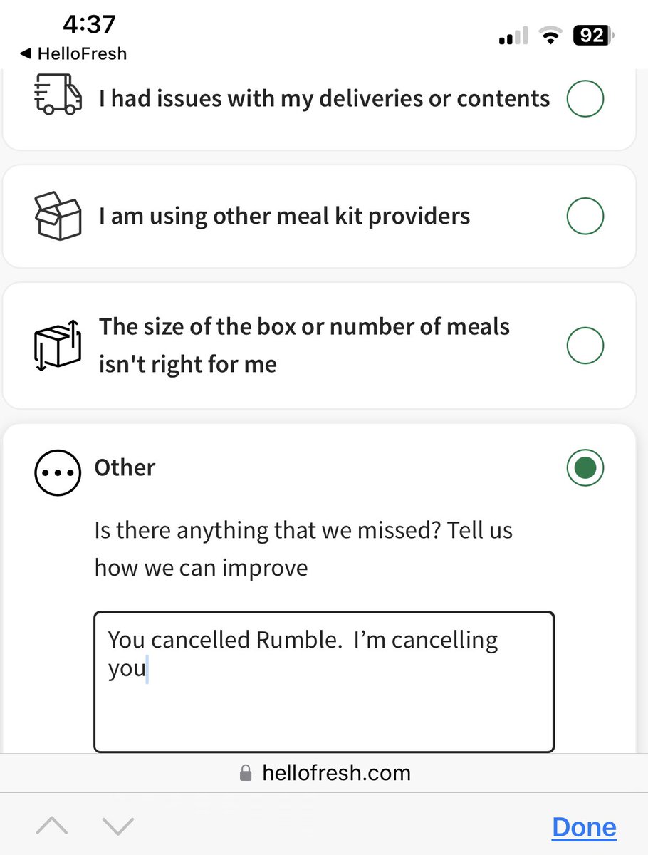 atensnut's tweet photo. Hey @HelloFresh    I guess you haven’t heard about Bud Light.  

I  cancelled my account.  Hope more will do the same. https://t.co/HoXgC0hfWh