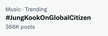 Think we can make it 500K? 👀 #JungKookOnGlobalCitizen