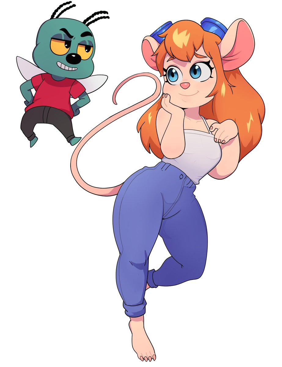 ArttMadness's tweet photo. Gadget and Zipper https://t.co/1XDvKY0g9T
