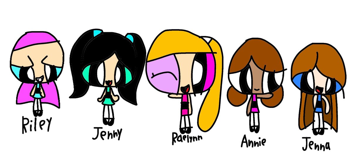 Raelynn, Jenny, Riley, Annie, and Jenna