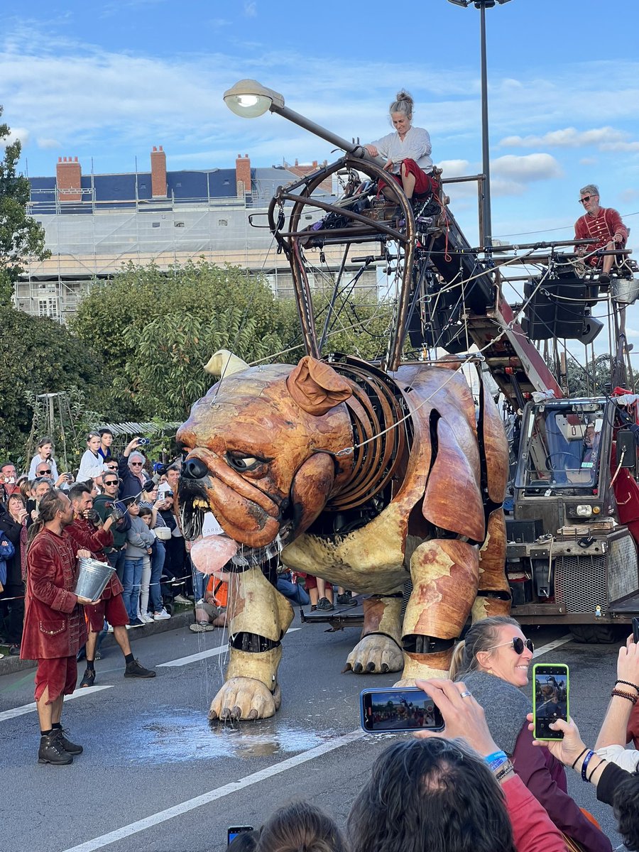 JeanClaudeRaux's tweet photo. #RoyaldeLuxe is back in Town ! Ce qui rappelle des souvenirs formidables du début des années 90, avec la véritable histoire de France, Cargo, …plus tard les géants. Et en 2023 ils reviennent à #Nantes avec #Xolo et #BullMachin. On ne s’en lassera jamais https://t.co/PPijz8EJCu