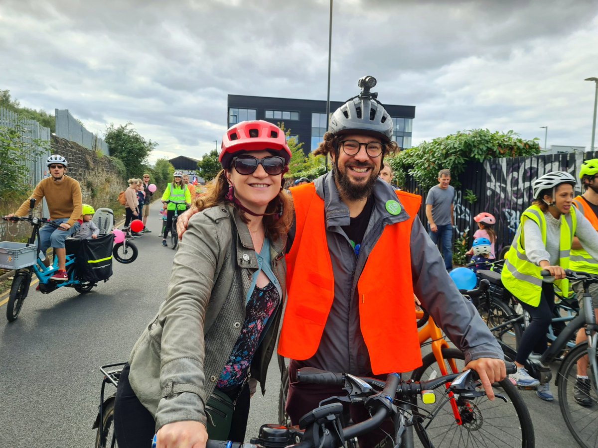Thank you @SheffKidMass 😁 Brilliant to see loads of children out on bikes 🚴‍♀️🚴🚴‍♀️ Better, safer infrastructure = more biking & scooting 💚 @SheffieldGreens @AlexiDimond @RuthMersereau @DouglasJSheff @KidicalMass
