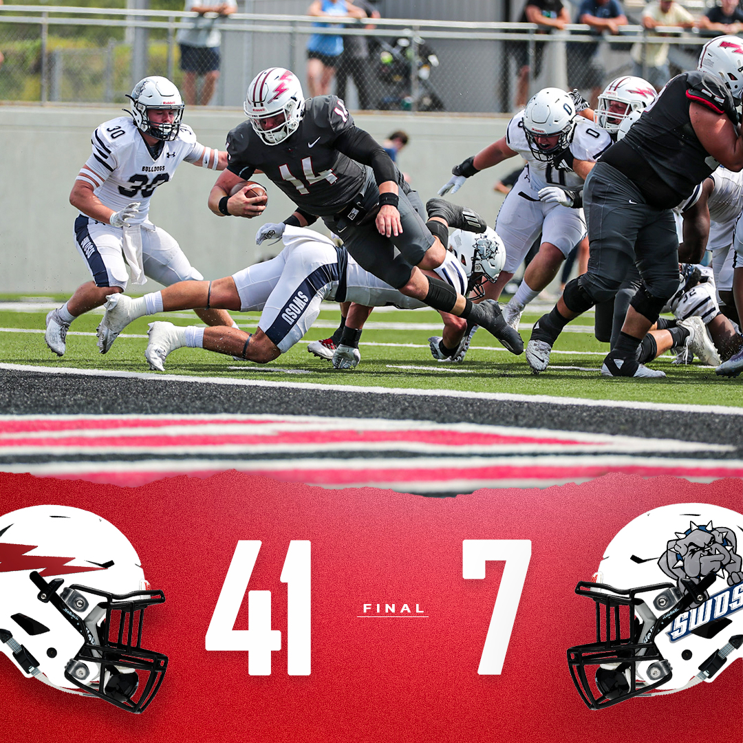 SNU Football (@snufootball) on Twitter photo 𝘽𝙞𝙜-𝙏𝙞𝙢𝙚 𝘿𝙐𝘽 🤯
The Storm defense and offense SHOWED OUT in Bethany as <a href="/SNUFootball/">SNU Football</a> takes down SWOSU! 🔥
#BoltsUp⚡️ 𝘽𝙞𝙜-𝙏𝙞𝙢𝙚 𝘿𝙐𝘽 🤯
The Storm defense and offense SHOWED OUT in Bethany as <a href="/SNUFootball/">SNU Football</a> takes down SWOSU! 🔥
#BoltsUp⚡️