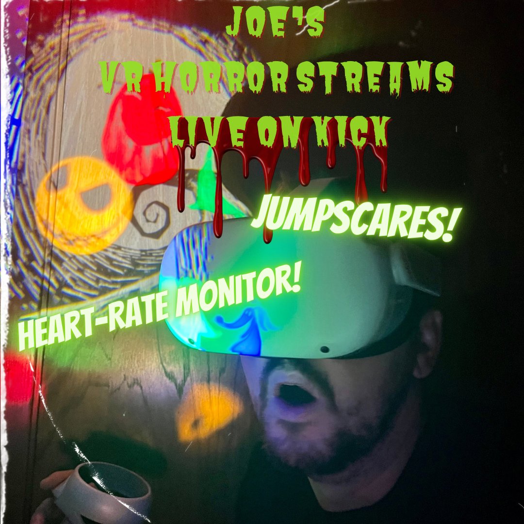 TONIGHT ITS TIME TO EXPLORE YOUR DEEPEST FEARS! 

HEART RATE MONITOR LIVE!

 CHAT CONTROLLED JUMPSCARES!

VR HORROR GAMES!

 BE THERE IF YOU DARE! 

STARTING TONIGHT AT 6:30 PST! 

#KickStreamer #KickStreaming <a href="/KickStreaming/">KICK</a> <a href="/BlazedRTs/">Blazed</a> <a href="/KickRTs/">Kick RTs</a> #VR #horror