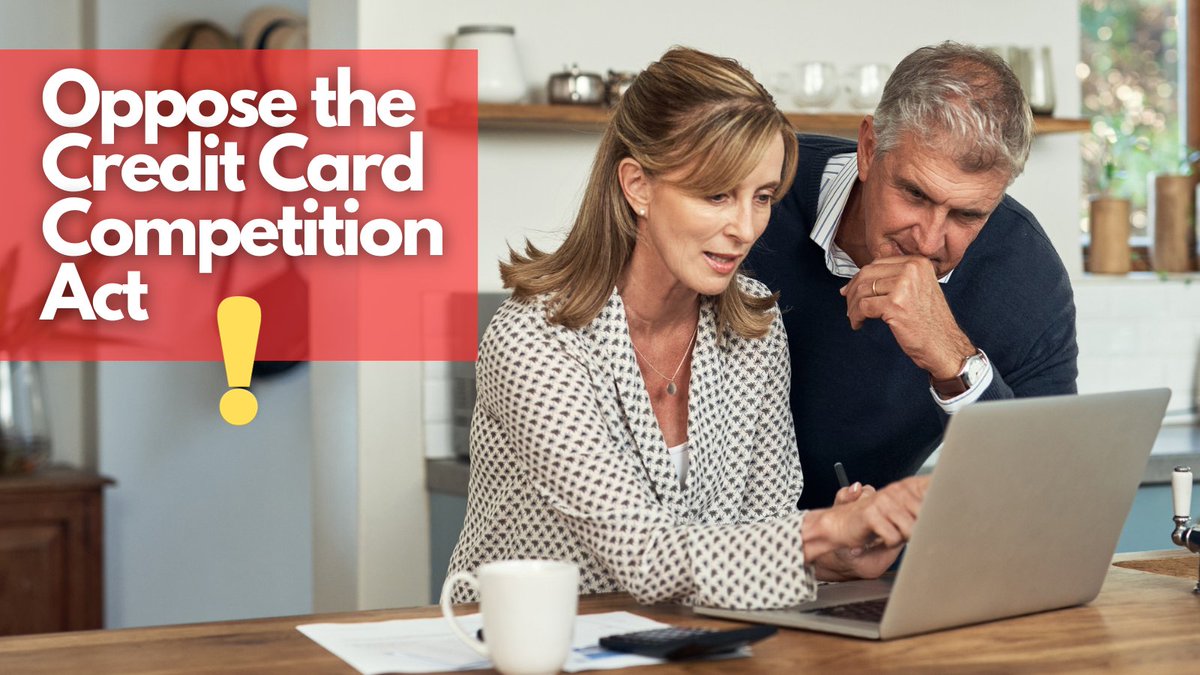 USE YOUR VOICE: Please help us oppose the Credit Card Competition Act, H.R. 3881 and S. 1838. This bill will open cards up to potential data breaches. Take action here - bit.ly/3sYjDzI.

#CreditCard #UseYourVoice #YourVoiceMatters #CreditCardCompetitionAct #CreditUnion