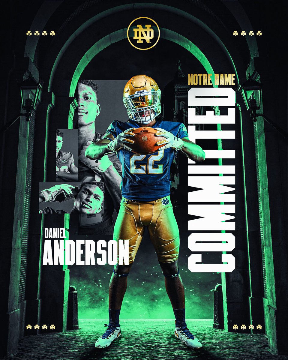#AGTG Committed!…ready to take it to the next level!!☘️#Thinkbig / #Goirish @Marcus_Freeman1 @coachdmc