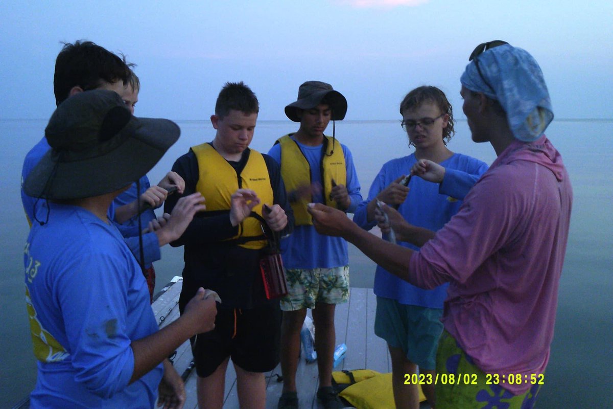 Boy Scout troop 163  at Sea Base Florida  in their high adventure camp. Summer 2023