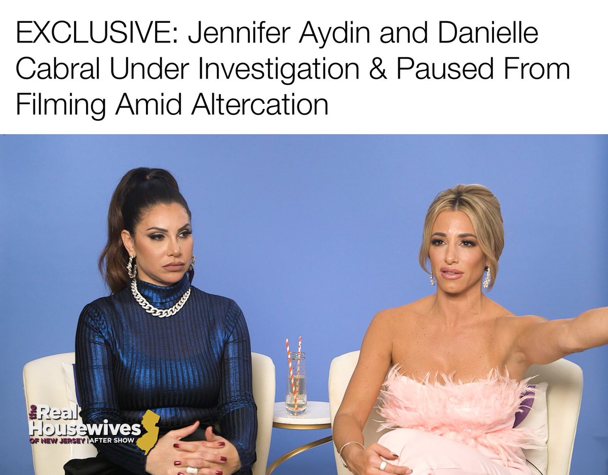 Bravo is currently investigating the altercation between Jennifer Aydin and Danielle Cabral following Thursday's incident. More details to follow #RHONJ