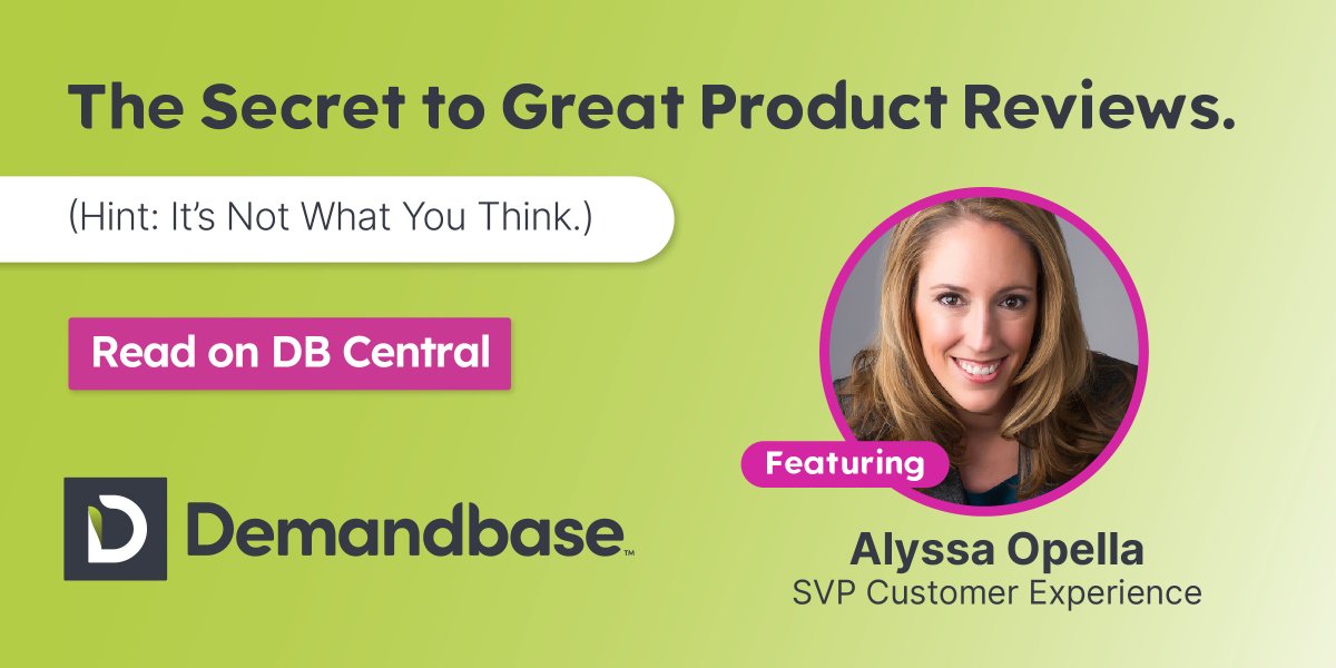 Demandbase's tweet photo. Did you know we were named a 2023 Gartner® Peer Insights™ Customers’ Choice for Account-Based Marketing Platforms?!
Discover the secret behind our stellar customer reviews from our very own, Alyssa Opella. ⭐
Explore her latest blog on #DBCentral: https://t.co/pFWXxn1N2Z https://t.co/I7gnkwYBVd
