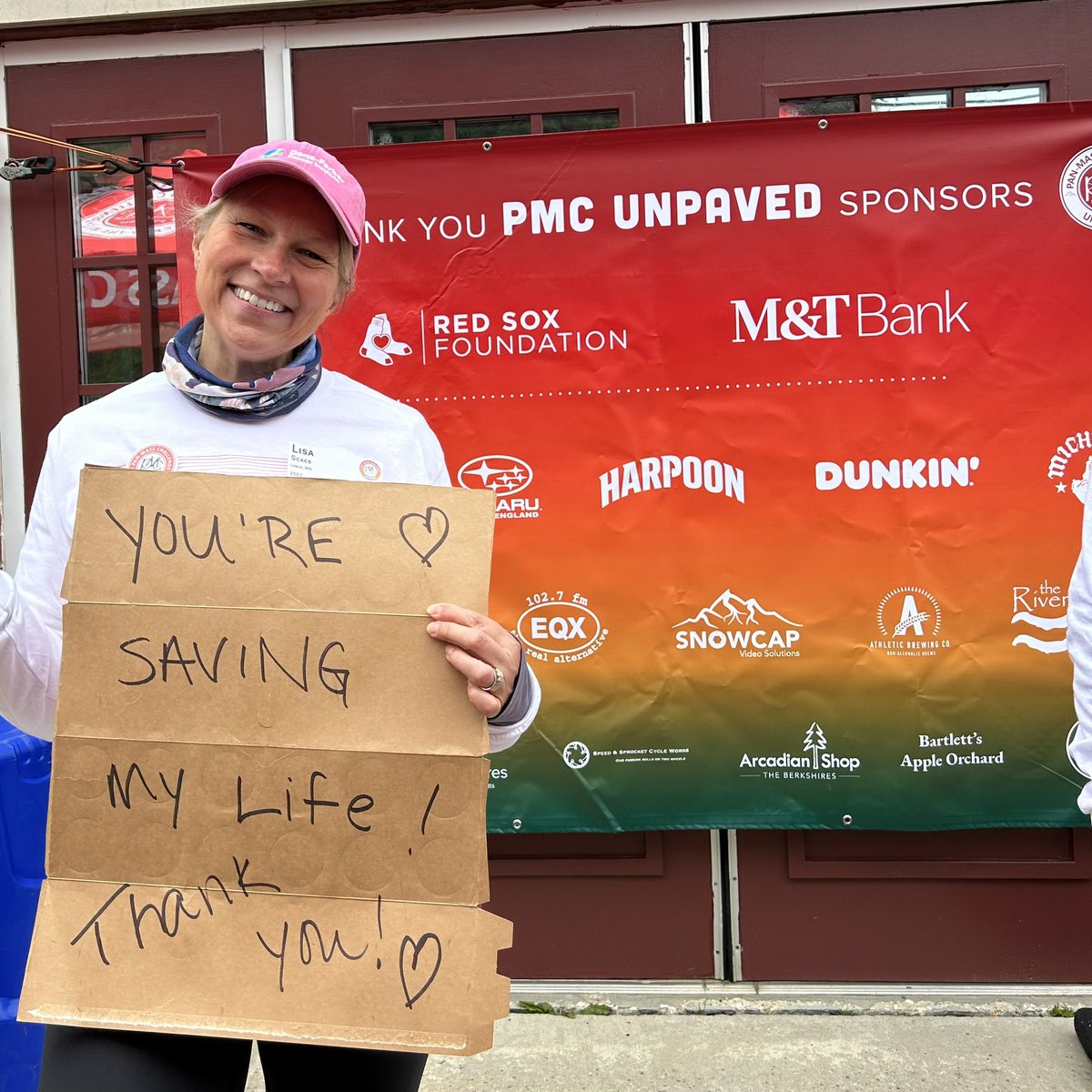 PanMass's tweet image. Thank you to all our #PMCUnpaved volunteers for their commitment to bringing us all Closer by the Mile! #PMC2023