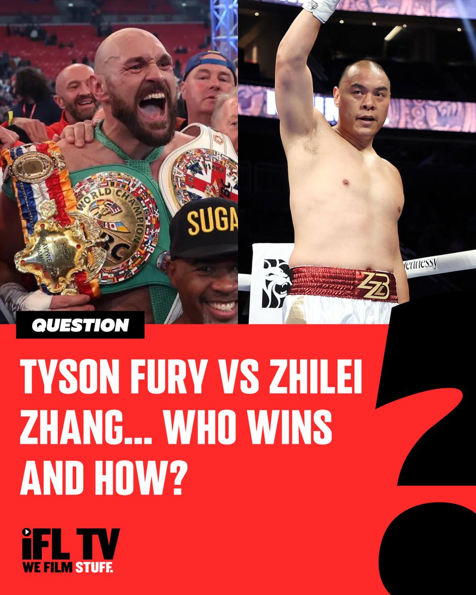 IFLTV's tweet photo. Tyson Fury vs Zhilei Zhang...

Who wins and how? 👀 

#ZhangJoyce2 | #TysonFury https://t.co/ehKIHH1Yfl