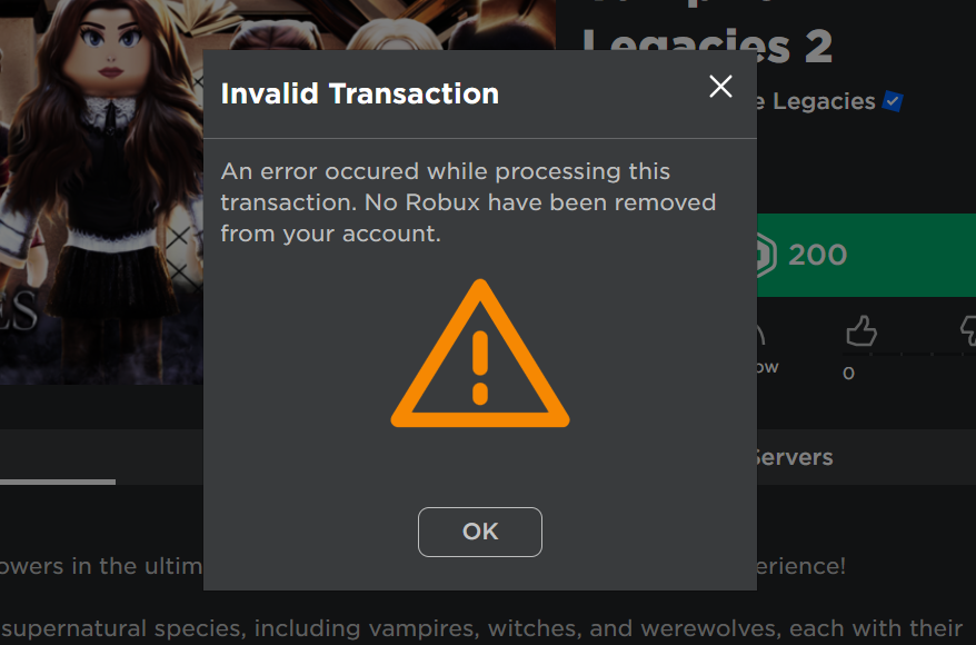 Released a game today but players got hit with this :(