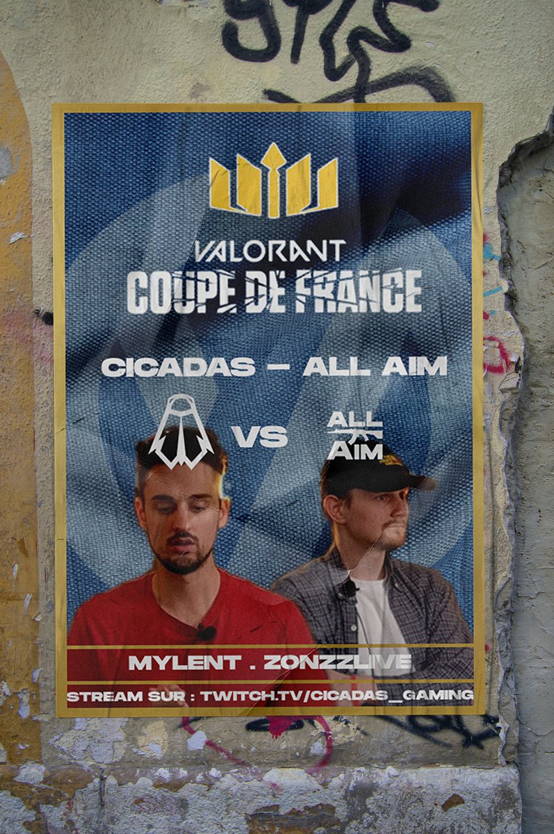 valor_cast's tweet photo. Match 4/5 pour les @CicadasGaming en #VALORANTCoupeDeFrance et ils rencontrent les #AllAim (@APHUN_VAL, @dSlideZz, @shakiethebot, @Atila_Val, @kProVLRNT)
https://t.co/sX9yu62GgS https://t.co/x297ZduWiX