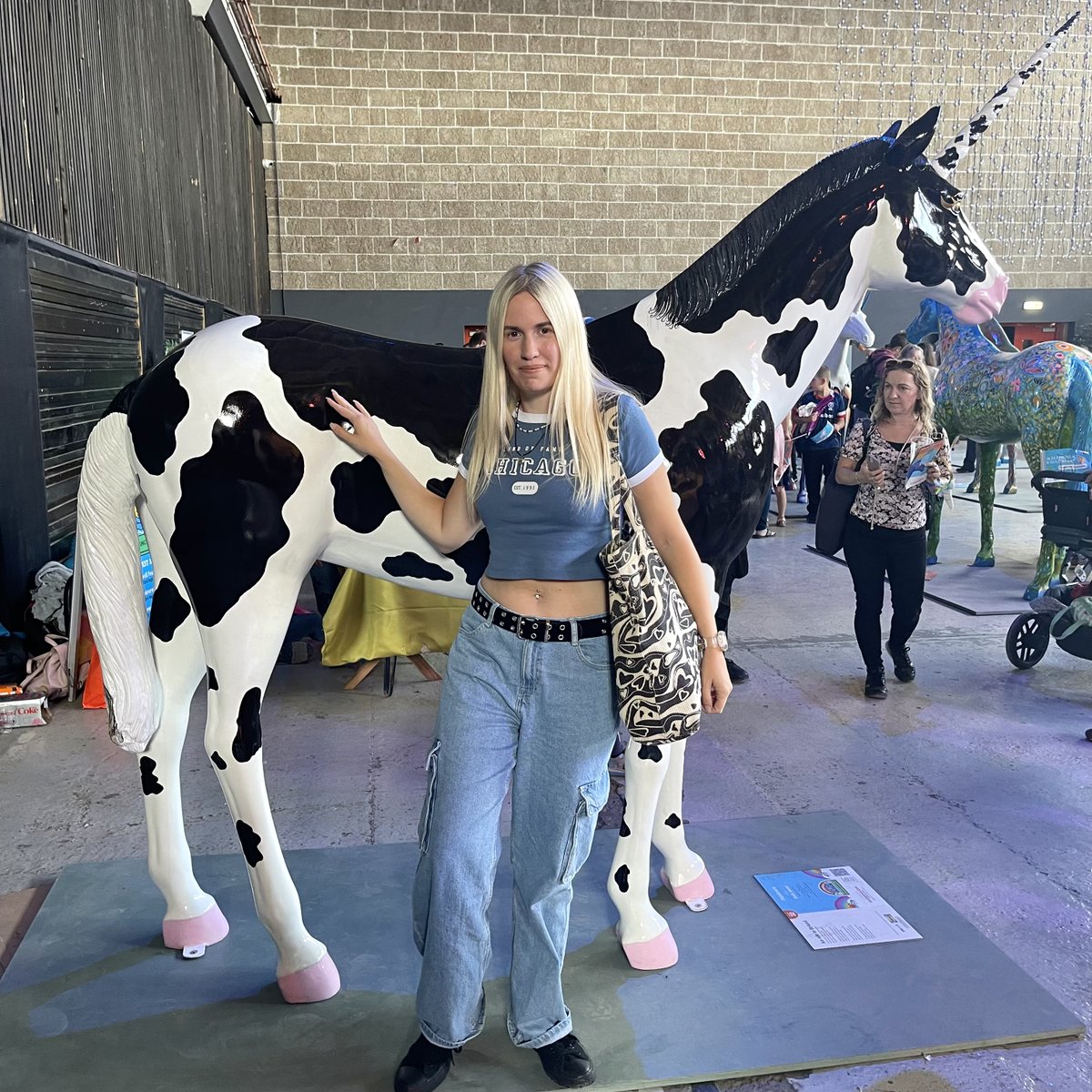 So today, I attended the Unicornfest Farewell Festival to get my photo taken with the 61st mystery unicorn that was being revealed at the show- a cow! pretty random huh? 🐄 Now I’ve officially found them all 🙂