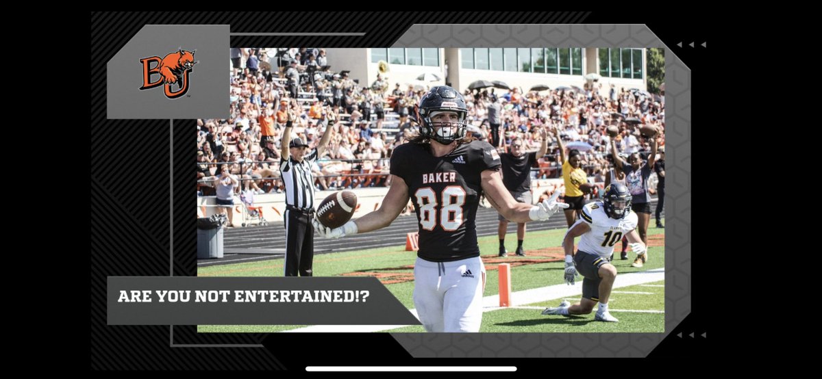 Baker University Football tweet media