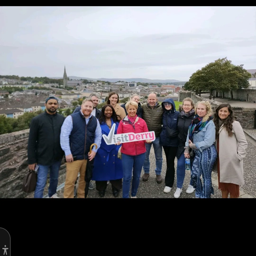 Toursofderry's tweet image. It was an absolute pleasure to show off our beautiful city to these UK imbound group of tour operators. #toursofderry #VisitDerry