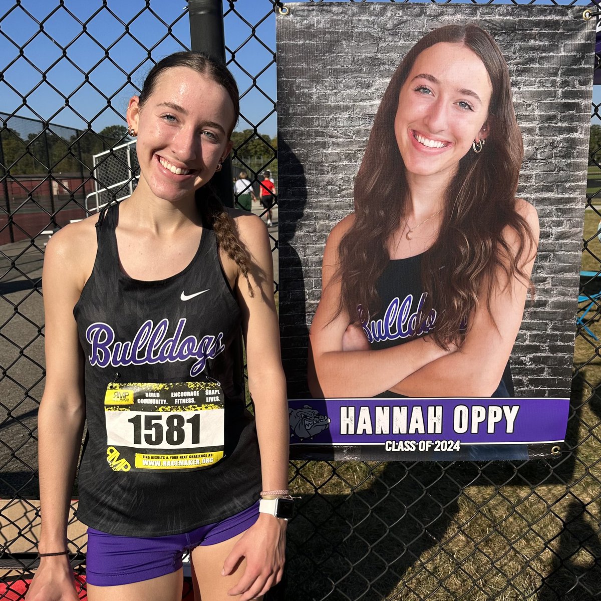 oppy511's tweet image. Proud of @HannahOppy for running the first of many PRs today. Can’t believe it was Senior Day. Why didn’t you run XC soon? @BHSDogsGirlsXC