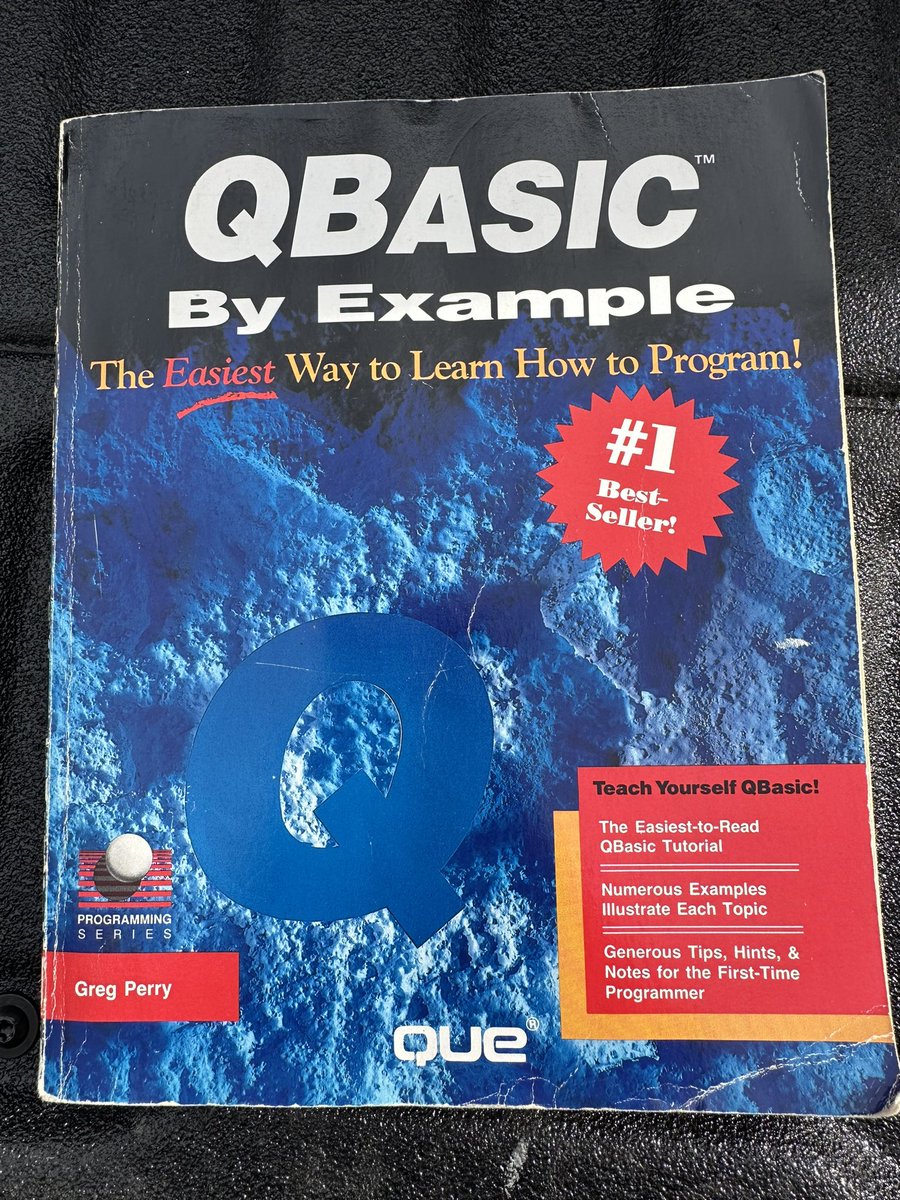 rmm5t's tweet photo. First book I ever purchased to teach myself how to program. ~8th grade https://t.co/leiXFecpsw