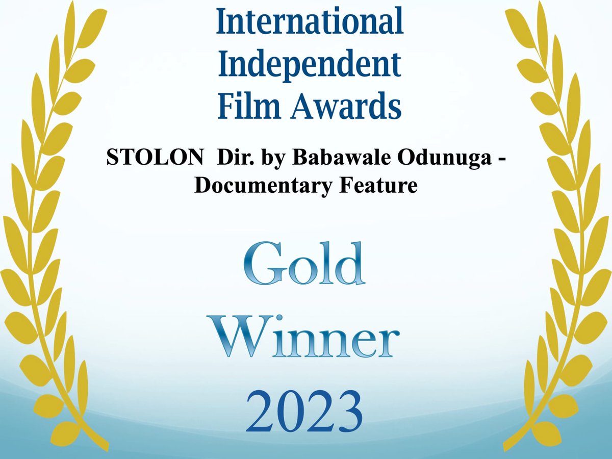 EiPfilms's tweet photo. We won GOLD winner Award with our Drama Documentary film: STOLON -"ITAAKUN" from International Independent Film Award 2023.

We give all the glory to God.
We want to appreciate all Cast and Crew who made this film possible.

@Evabyword  @EverbrandsLtd https://t.co/wsoIng3hB8