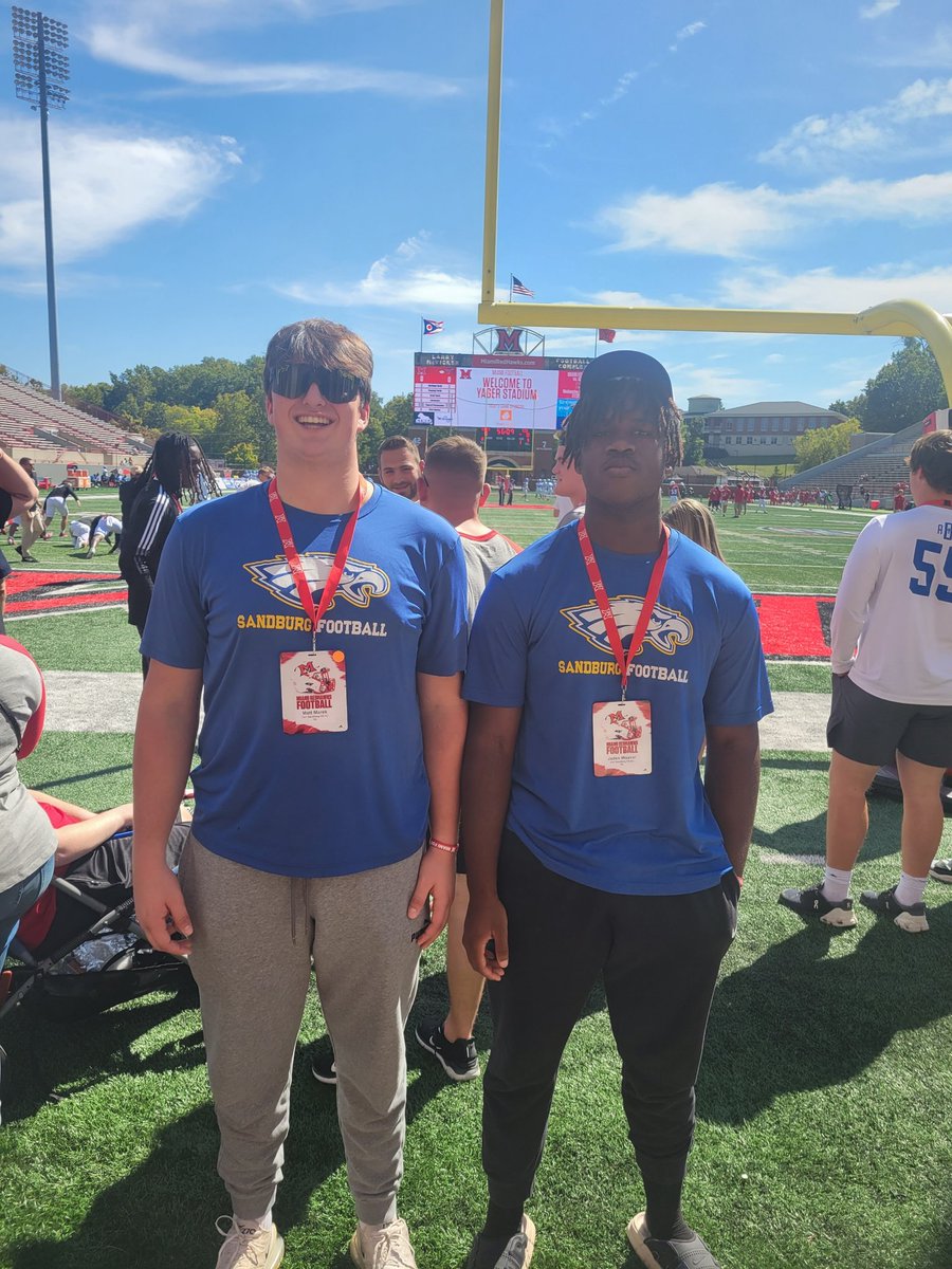 I had a great game day vist Miami Ohio with fellow teammate <a href="/MattMarek9/">Matt Marek</a>. @RedHawksRecruit <a href="/SandburgEagles/">Sandburg Eagles Football</a>