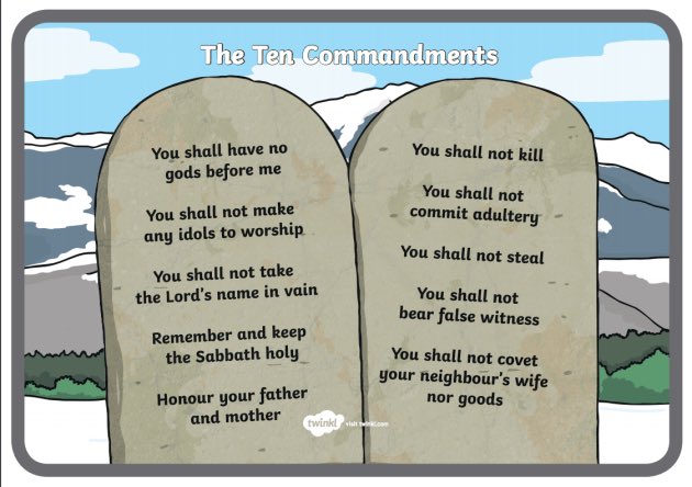 The 10 Commandments are such a joke from an obviously man-made-insecure-fear-mongering-god #ihatereligion