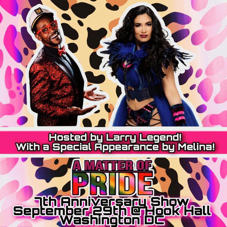 CaribbeanLarryL's tweet photo. .#LiveFromDC 9/29 @LGBTQwrestling presents a drag, burlesque and pro wrestling EXTRAVAGANZA! 

#HOFers @RealMelina and @blklkp will be in the building

@bettyohellno will storm the house down

@xoJadisQuinnxo battles @BeauxxBombshell 

#AMOPChampion @theboydiva vs @onlycocomousse https://t.co/R54j24IR6E