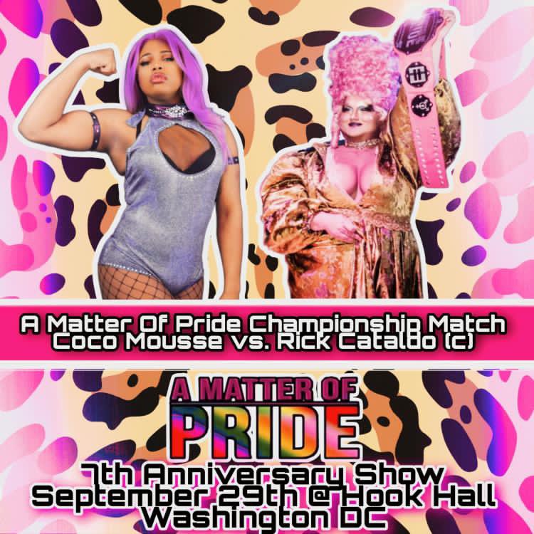 CaribbeanLarryL's tweet photo. .#LiveFromDC 9/29 @LGBTQwrestling presents a drag, burlesque and pro wrestling EXTRAVAGANZA! 

#HOFers @RealMelina and @blklkp will be in the building

@bettyohellno will storm the house down

@xoJadisQuinnxo battles @BeauxxBombshell 

#AMOPChampion @theboydiva vs @onlycocomousse https://t.co/R54j24IR6E