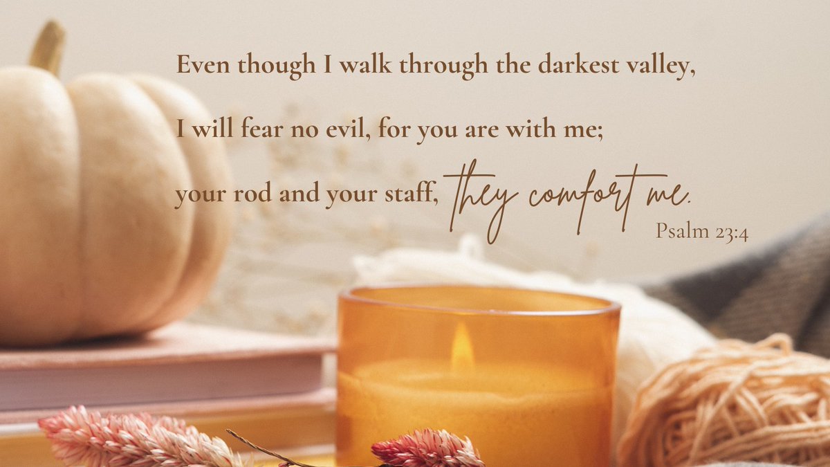 cormany_sara's tweet image. "Even though I walk through the darkest valley, I will fear no evil, for you are with me; your rod and your staff, they comfort me." Psalm 23:4 @cormany_sara #fear #comfort #goodFather