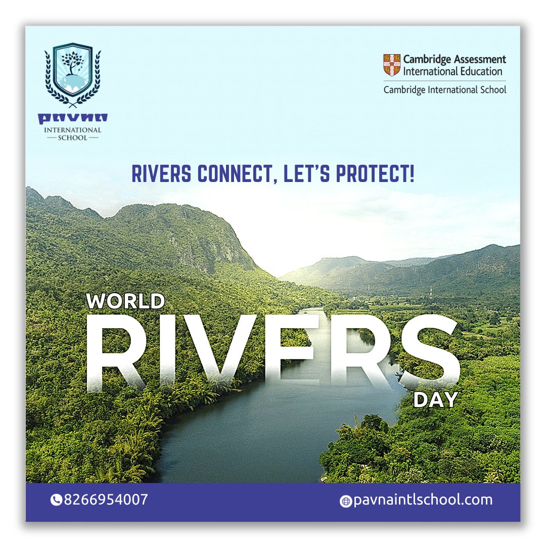 pisaligarh's tweet photo. 🌊 Celebrating #WorldRiverDay by honouring the life-giving rivers around the globe! Let's pledge to protect and preserve them.
For more info – 8266954007 | https://t.co/ikusgHVLxK
#pavna #pavnaschool #bestschool #cambridgeeducation #beyourself #cambridgeinternationalschool https://t.co/c31VuMrSA3