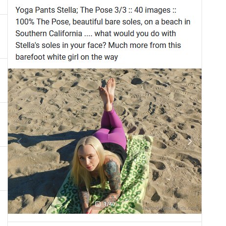 40 images of Stella's beautiful soles drop tomorrow; for our subscribers only @ https://t.co/tI1SVGwiYh<a href="/tag/halloweenspecial"class="tags"><span>#halloweenspecial</span></a>