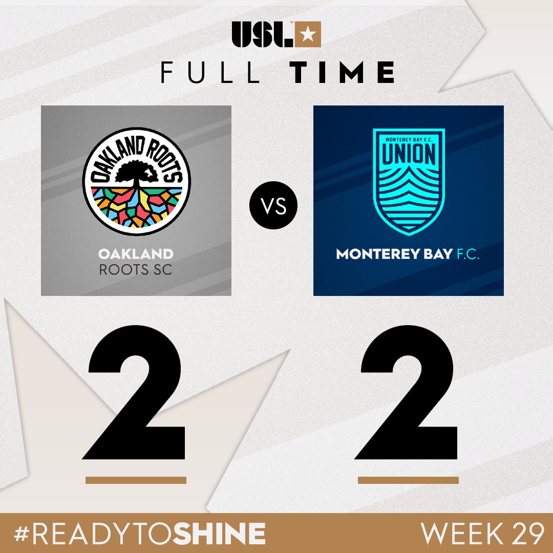 LegionariosSV's tweet image. Finalizado: Oakland Roots 2 - 2 Monterey Bay. En duelo salvadoreño @Bryan_tamacas26 jugó 86 minutos y @walmermartinez_ jugó todo el partido. #USLC #LegionariosSV