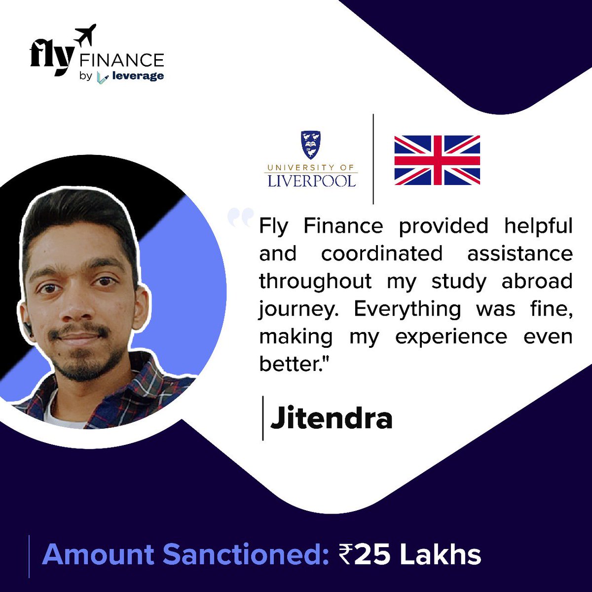 Another day, another student🧑‍🎓

Want to be the next? DM us to get started

#studentfeedback #studentreview #educationloan #studyabroad #studyabroaduk #universityofliverpool #flyfinance