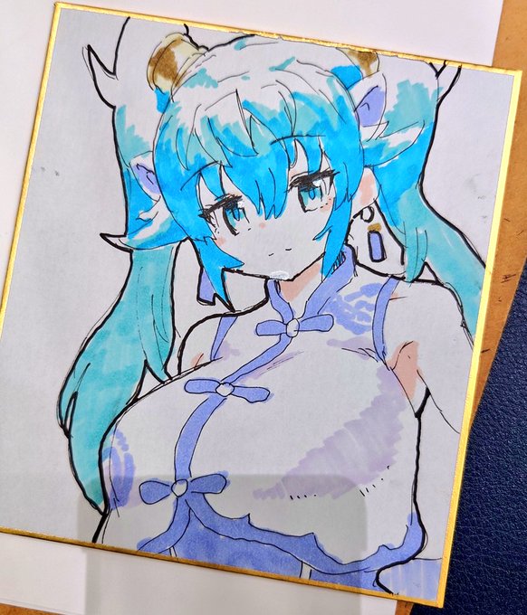 出来た。セイリュウの色紙が 