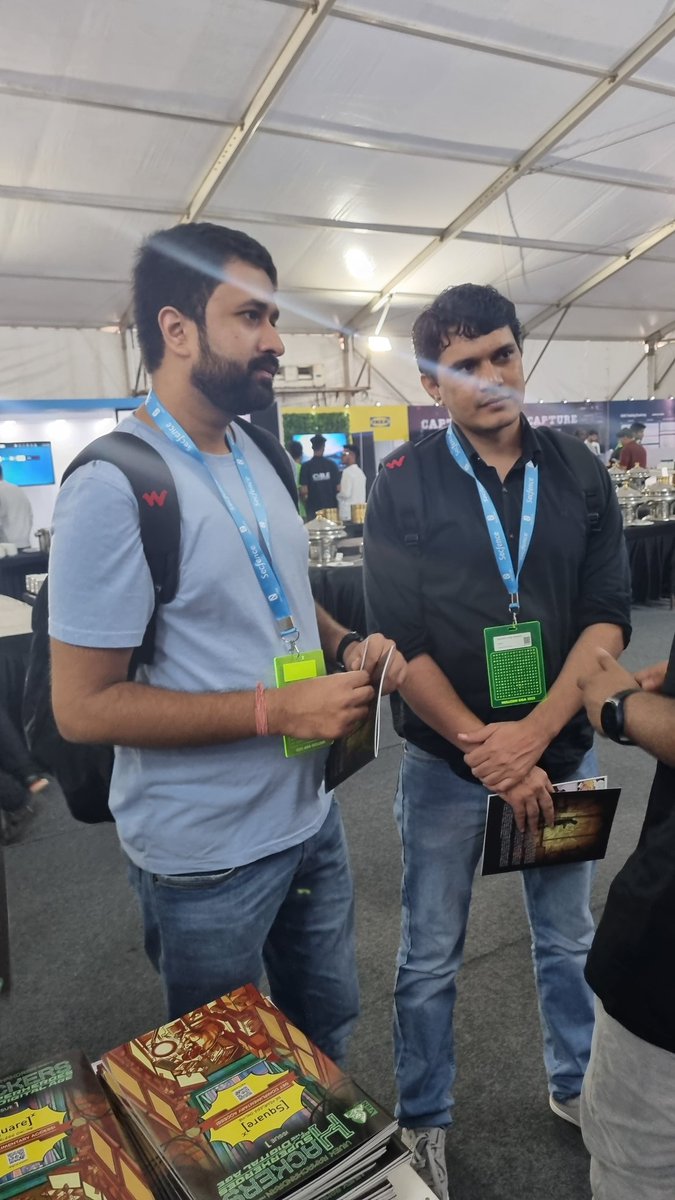 Beautiful day, wonderful start to Day 2 of <a href="/nullcon/">NULLCON</a>.
Come grab some #SquareX limited edition stickers and comic books! While stock last! ✌️ 😄👍

Try sqrx.com now! 
#NullconGoa2023 #Infosec #Training #Conference #SquareX #Event #Cybersec #Cybersecurity 
<a href="/getsquarex/">SquareX</a>