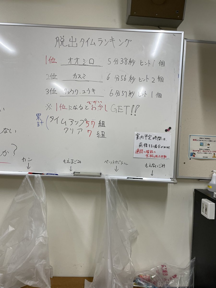mathclub_ryukyu's tweet image. 数学サークルの脱出ゲームの成績発表です！
クリア率10%程です！
皆さんの挑戦お待ちしています！！！！