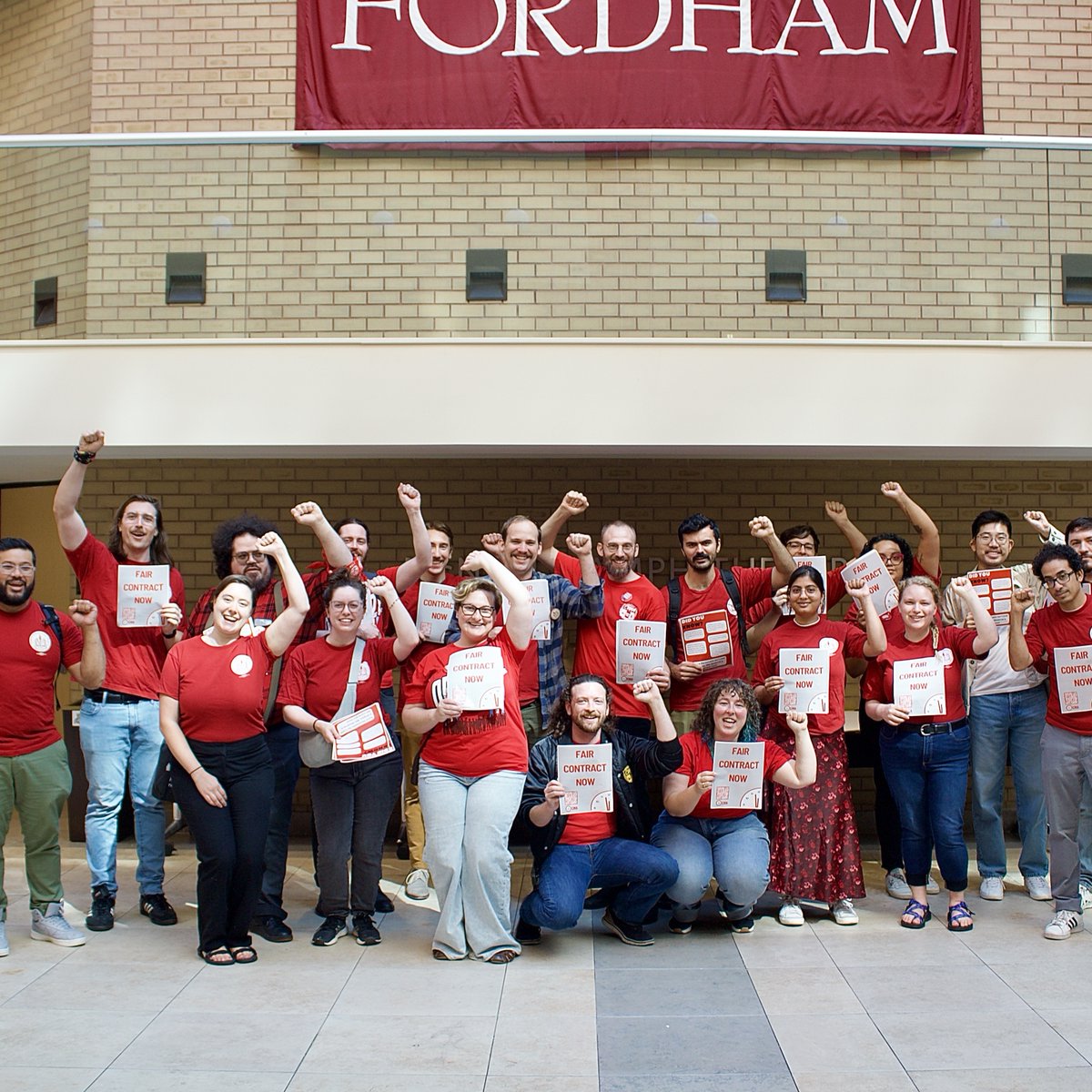 You can't talk about the state of the university without talking about the state of its grad workers, so we showed up! On Thursday, FGSW members attended the state of the university address to remind attendees that Fordham's grad workers are still fighting for a living wage.