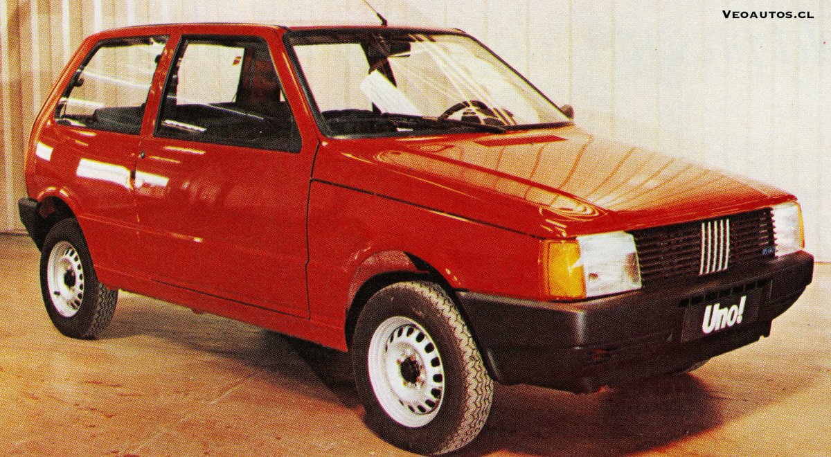 VeoAutos's tweet image. FIAT Uno S Presentación Chile 1984. De origen brasileño, debutará en la FISA,  precio lanzamiento época de $860.000, motor 1048 cc.

Nota completa Link veoautos.cl/fiat-uno-s-pre…

#fiatuno #unos #fiatbrasil #giugiaro @FiatBR @addict_car @thecarfactoids @RiveraNotario @FIATchile