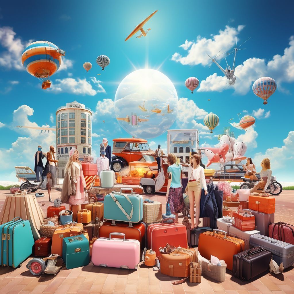 mjmasterpieces's tweet photo. 3) shopping dreamland with retail items like cloth shoes vacuum cleanner toaster tea pot in the set bright colour bright sky tiny people at the bottom #nft #AI #art #painting #nftartist #AIartgallery #DigitalArt #artwork #AIart #generativeart #Generative… https://t.co/y3erEXHWFW https://t.co/QDLdIuza29