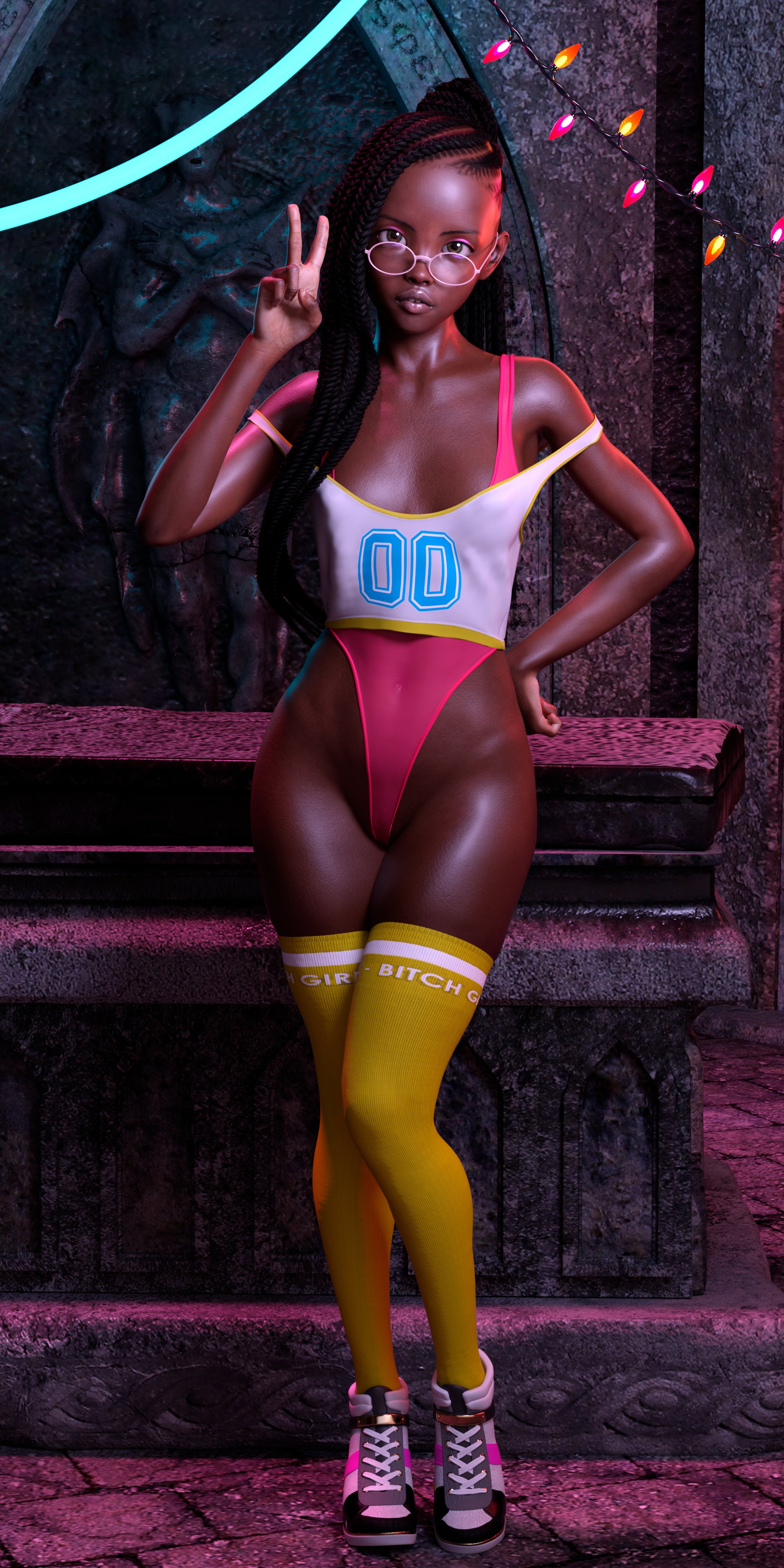 3D hentai black girl Hello there c: this I made costumes for the upcoming  halloween, Here are Cleveland(Maid), Elsa(Evil Queen), Ember(Taniyah,  Fuby(Lara Croft) you can find my full posts and support me